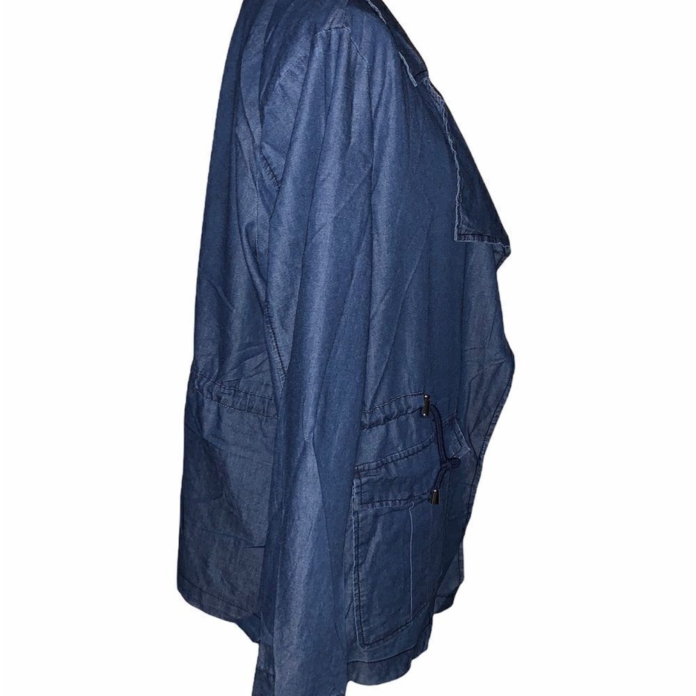 1 Sunset Lane Chambray Lightweight Jacket - Picture 2 of 6